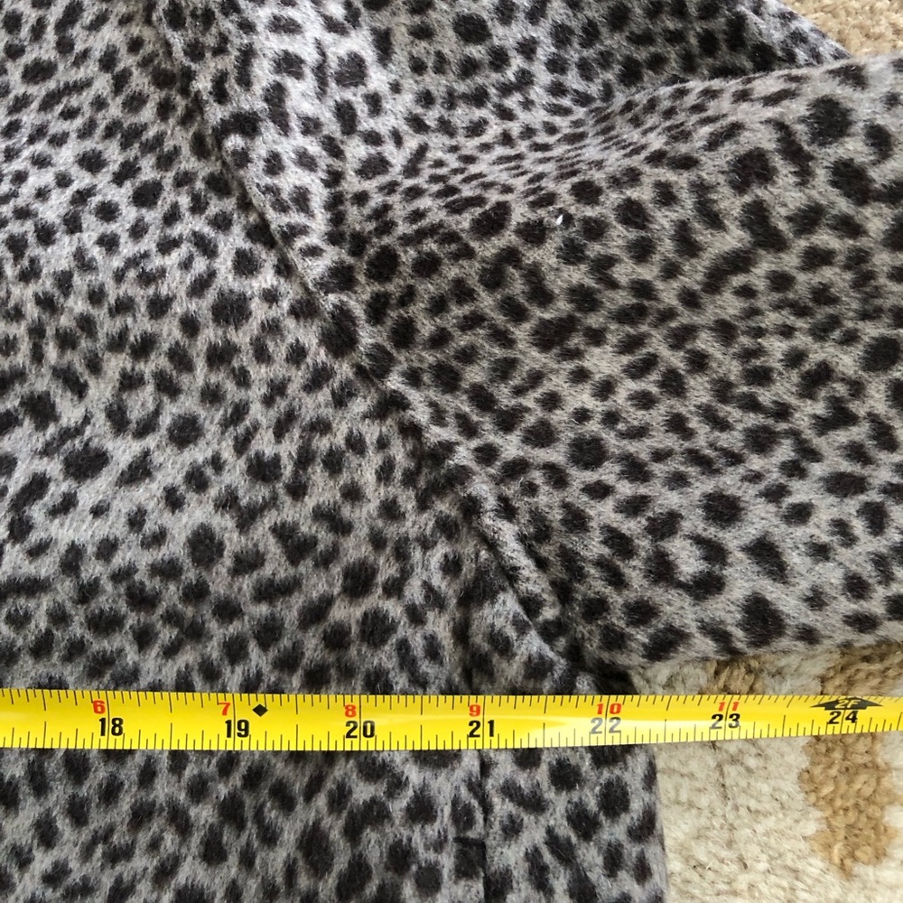 Massimo Dutti Wool Blend Animal Print Short Coat Size Medium New Without Tags! - Picture 13 of 16